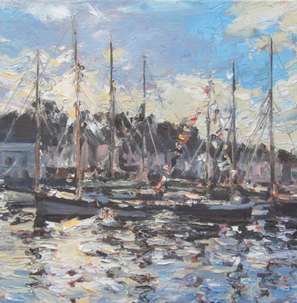 - Oil on Canvas, Painting by Jill Hudson, measuring 30 x 30 cm (H x W) £295